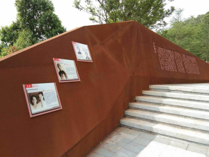 桂林耐候钢挡土墙